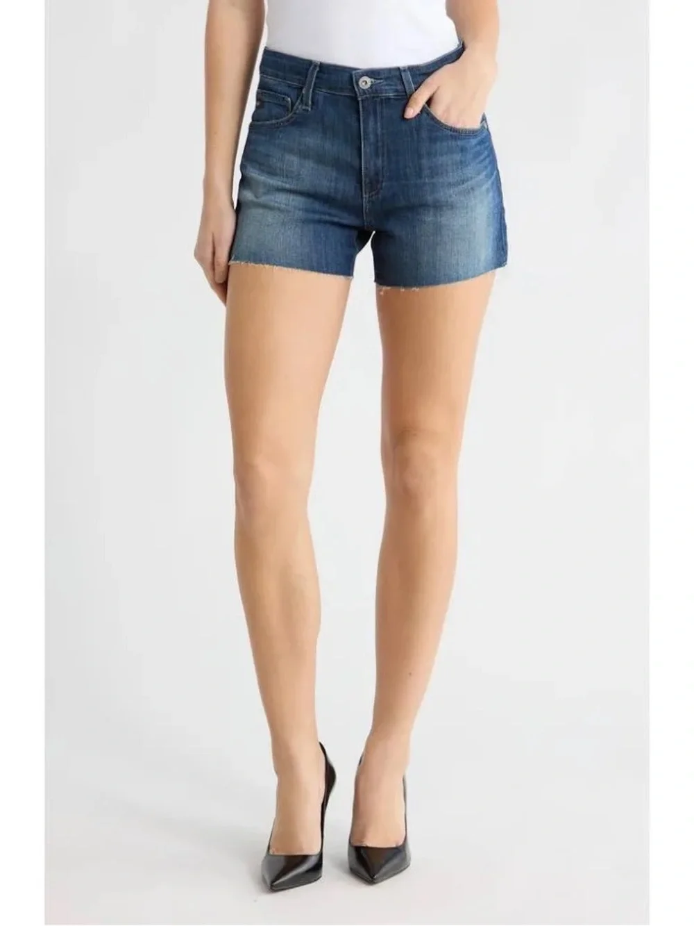 AG - Denim Haley Cut off shorts 28 - Picture 1 of 5
